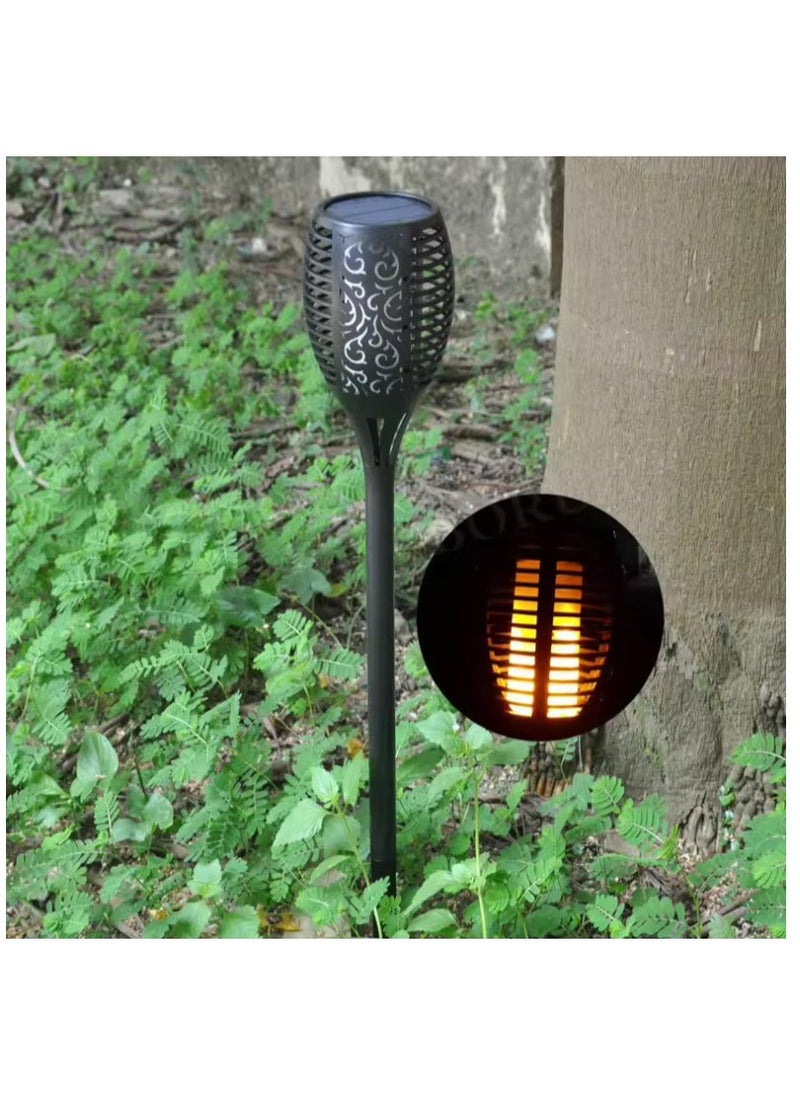 Generic - Solar Flame Waterproof LED Lights for Outdoor Decor 2 Pack Solar Powered Pathway Lights With Dancing Glow Auto On Off Security Torch Light For Pathway Patio Yard Garden - Image 1