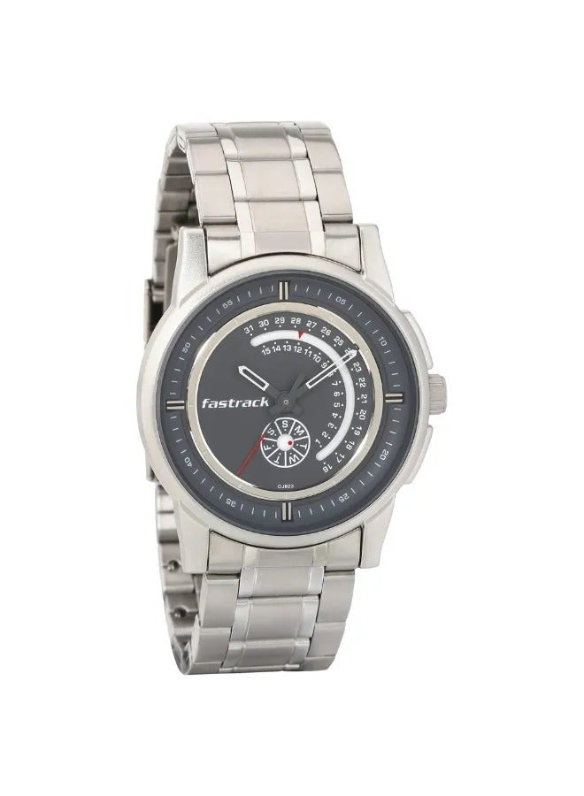 fastrack Men's Analog Round Shape Stainless Steel Wrist Watch - 3215SM02 - 49.4 Mm - Image 1