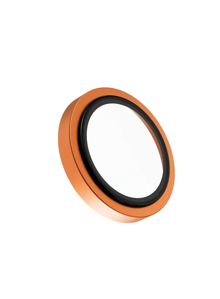 LEVELO iPhone 17 Pro / 17 Pro Max Lens Protector / Scratch Resistant / Lucent Duo Lens Protector With 99% Transmittance / Lens Protector with 2x Titanium Alloy - Orange - Image 2