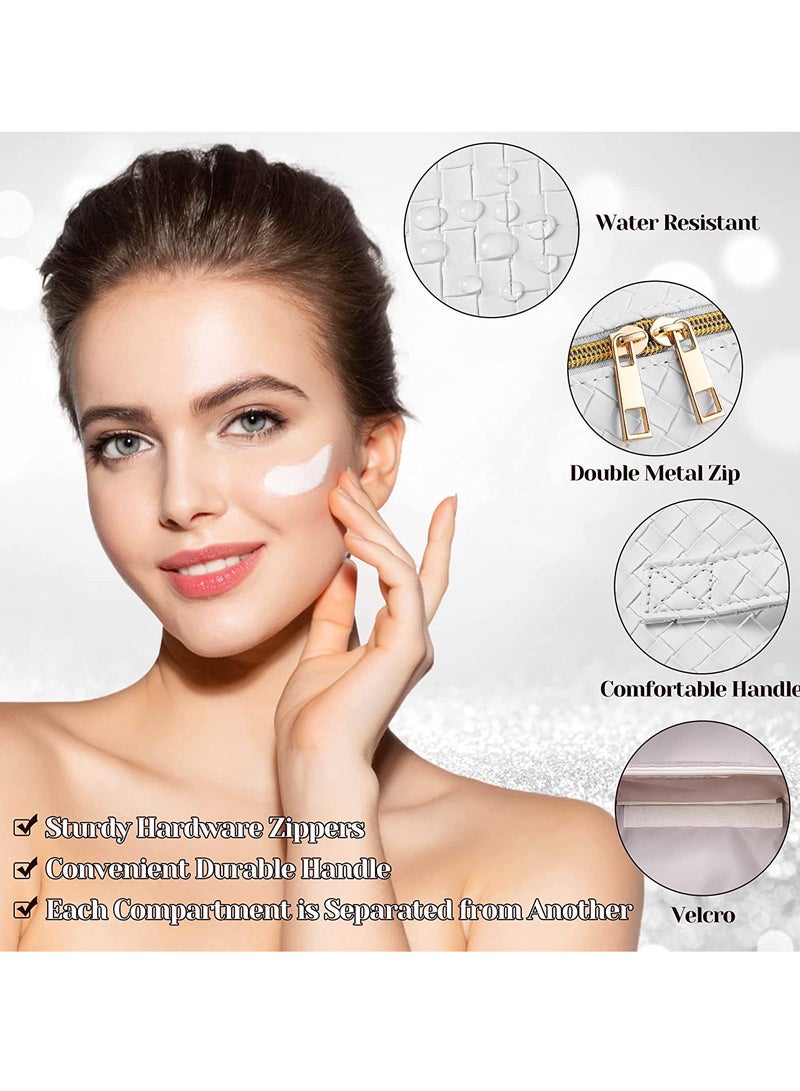 شاربدو كبير قدرة السفر حقيبة مستحضرات التجميل - حقيبة مستحضرات التجميل ، بو الجلود للماء حقيبة مستحضرات التجميل ، سيدة السفر حقيبة مستحضرات التجميل المحمولة - Image 5