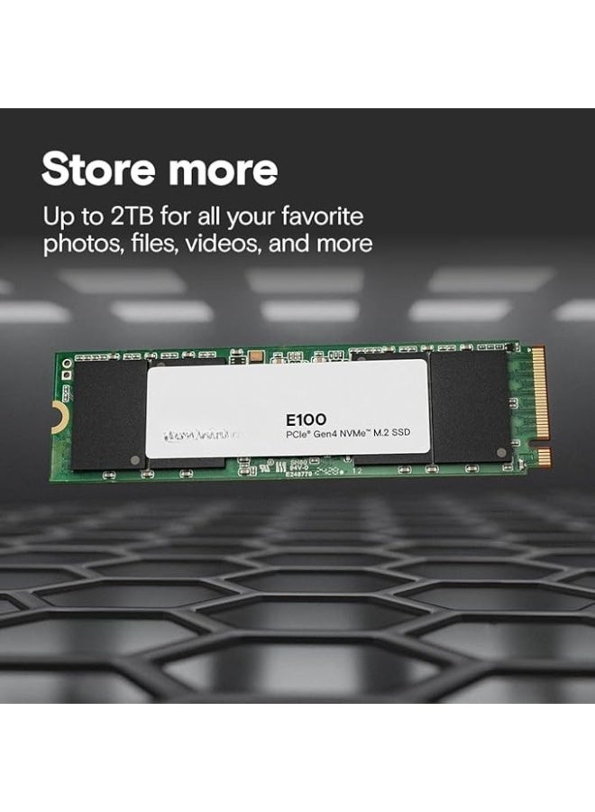 هارد SSD داخلي 1 تيرا NVMe M.2 بتقنية PCIe Gen4 بسرعة تصل إلى 5000MB/s لترقية اللابتوب والكمبيوتر - Image 2