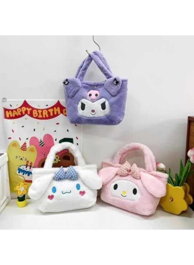 حقيبة يد قطيفة من Kawaii Cinnamoroll Sanrio من My Melody Anime - Image 5