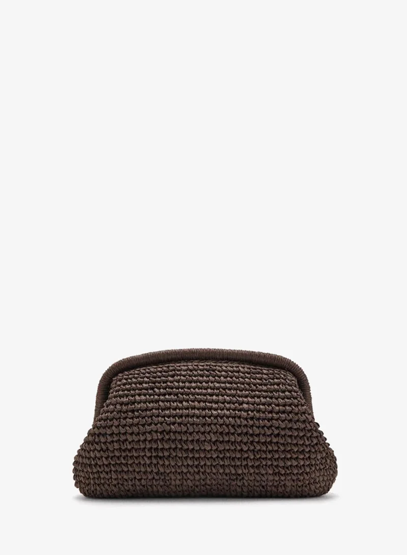 مانجو Natural fiber clutch bag