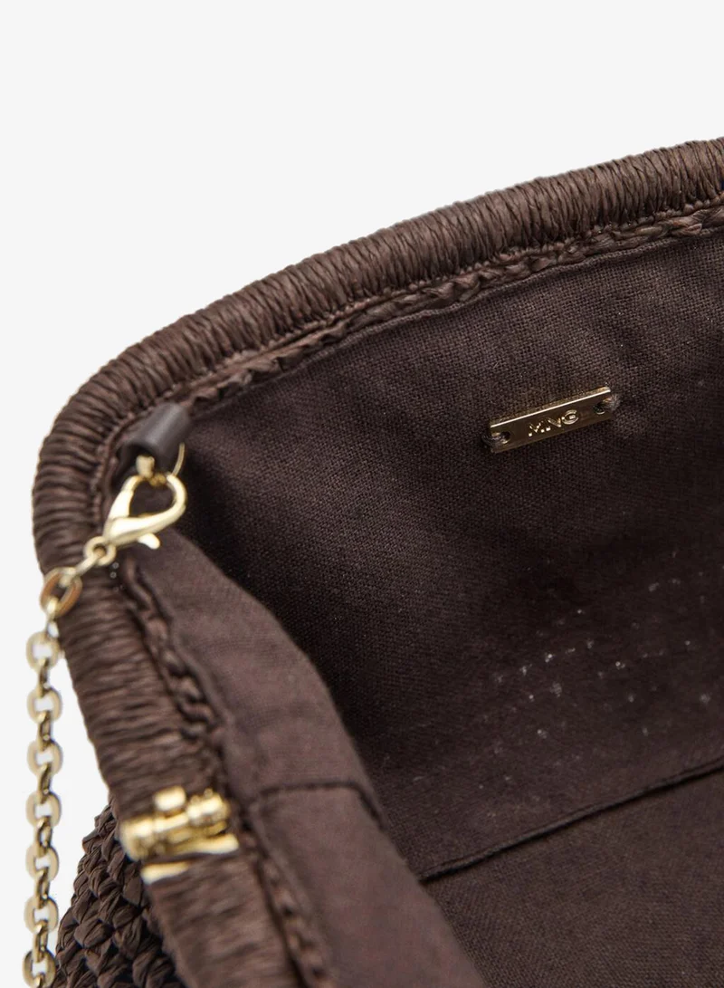 MANGO  Natural fiber clutch bag for Women | Best Price UAE