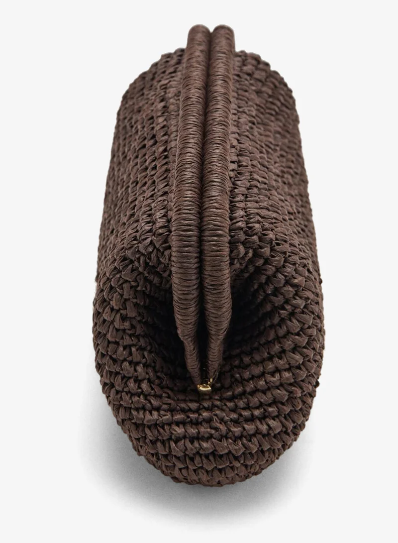 MANGO  Natural fiber clutch bag for Women | Best Price UAE