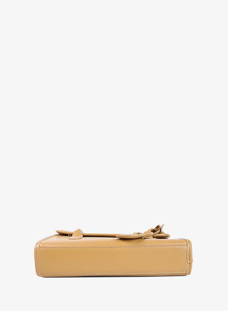 London Rag Basic Rectangular Mini Handbag in Mocca
