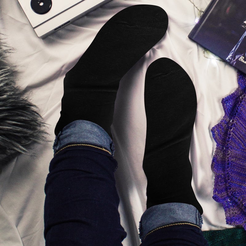 2 Pairs of Electric Socks with Battery Box Thermal Socks Thick Cotton Socks - Image 4
