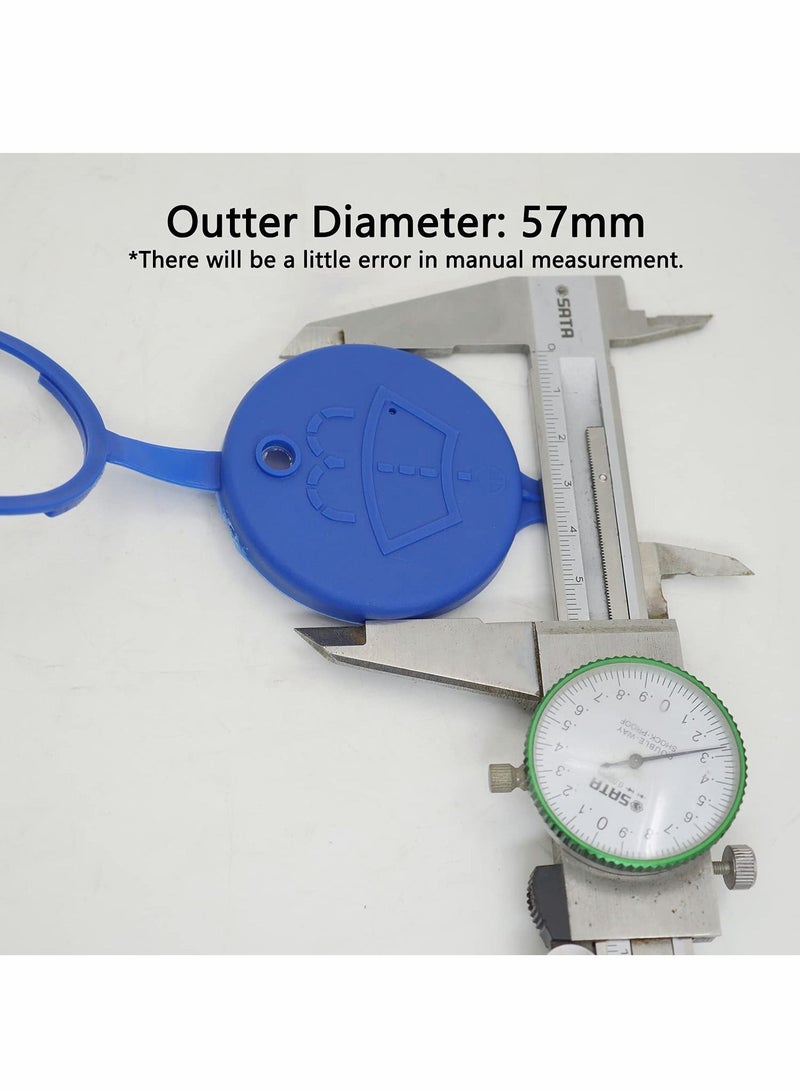 Windscreen Washer Wiper Fluid Reservoir Tank Bottle Cap, Replacement for Ford Focus for Citroen C5 C6 for Peugeot 407 5008 Exact Fit, Cap Inner Diameter 52.5mm (2-1/16 inch), 1 Pack - Image 5