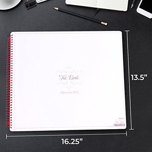 Portage Business Appointment Book and Daily Planner – Undated Appointment Book, Hourly Planner in 15 Minute Intervals, Durable With Extra Thick Cover, Spiral Bound With Rounded Pages – 41 x 35 - Image 5