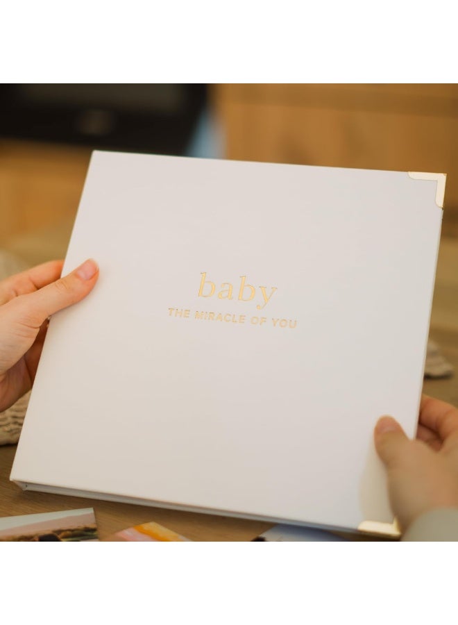ZICOTO Keepsake Baby Memory Book for Boys and Girls â€“ Timeless First 5 Year Baby Book â€“ Gender Neutral Beige Baby Journal Scrapbook or Photo Album - A Milestone Book to Record Every Event from Birth to Age 5 - Image 3