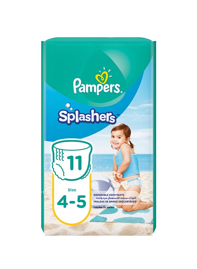 Pampers Splashers Swimming Pants, Size 4-5, 9-15 Kg, Carry Pack, 11 Diapers