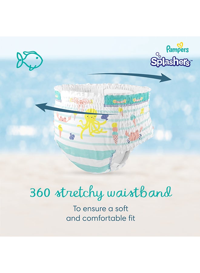 بامبرز حفاضات سبلاشرز سروال سباحة ، بمقاس ٤-٥ ، ٩-١٥ كجم ، عبوة محموله ، ١١ حفاضة - Image 4