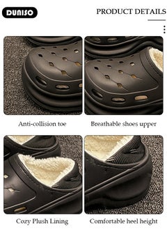 DUNISO House Slippers for Women,Washable Lined Clogs, Fashion Warm Shoes with Thick Sole, Comfortable Home Fuzzy Slippers, Lightweight Non Slip House Shoes For Cozy Indoor Outdoor  - Image 2