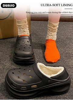 DUNISO House Slippers for Women,Washable Lined Clogs, Fashion Warm Shoes with Thick Sole, Comfortable Home Fuzzy Slippers, Lightweight Non Slip House Shoes For Cozy Indoor Outdoor  - Image 5