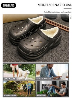 DUNISO House Slippers for Women,Washable Lined Clogs, Fashion Warm Shoes with Thick Sole, Comfortable Home Fuzzy Slippers, Lightweight Non Slip House Shoes For Cozy Indoor Outdoor  - Image 3