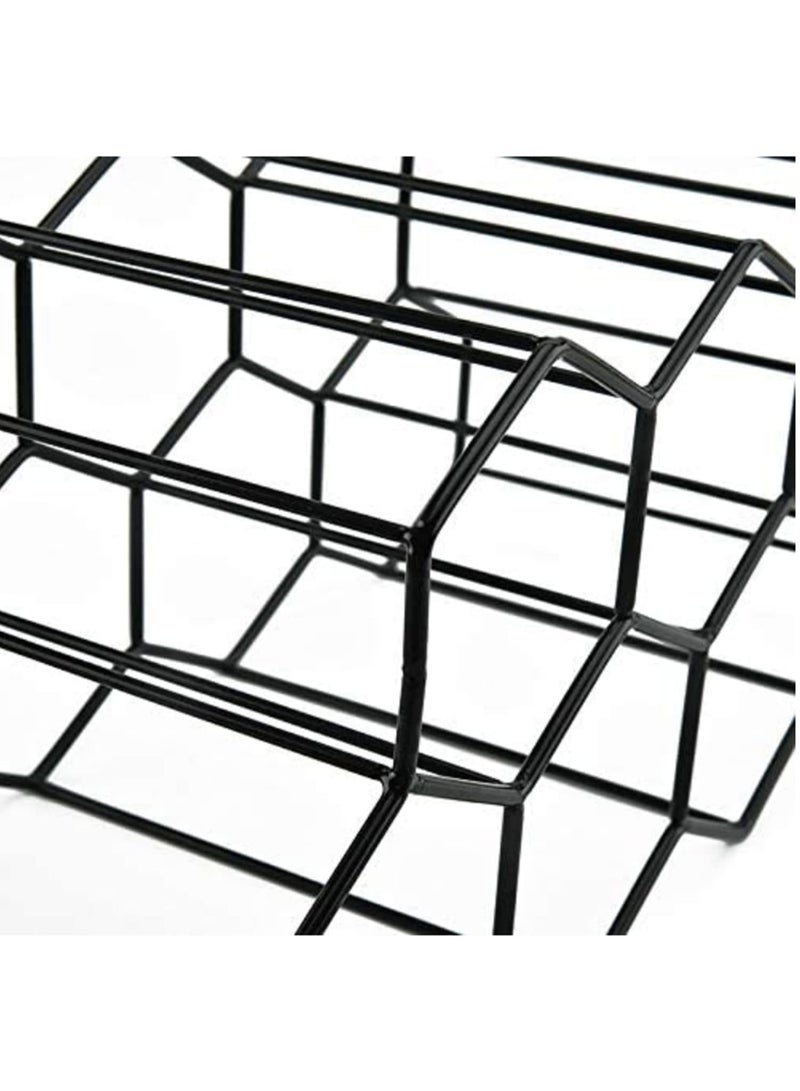 1pcs Hexagon 9 Bottle Wine Holder Display Modern Metal Honeycomb Wine Rack Wine Bottle Storage Beehive Tabletop Wine Rack - Image 5