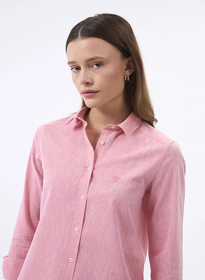 FELIX HARDY Linen Blended Shirt for Women