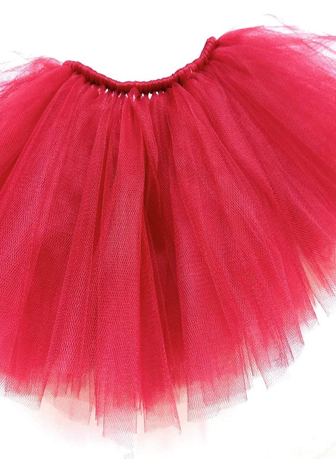 HIBA Tutu Skirt for New Born Baby Girl for Photography 12-18 Months Red Colour - Image 2