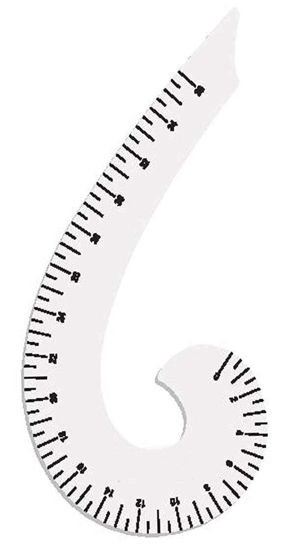 Hesch 9 Brand Armhole Curve and French Curve Scale for Tailoring Combo Pack Pack of Five - Image 4