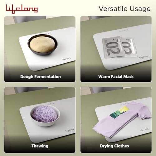 Lifelong Electric Food Warmer - 400 W | Roll Up Silicon Heating Mat | Adjustable Temperature Control with Touch | Even Warming Tray for Dining, Parties & Events | Auto Shut-Off (63 X 38 CM) (LLEFW14) - Image 5