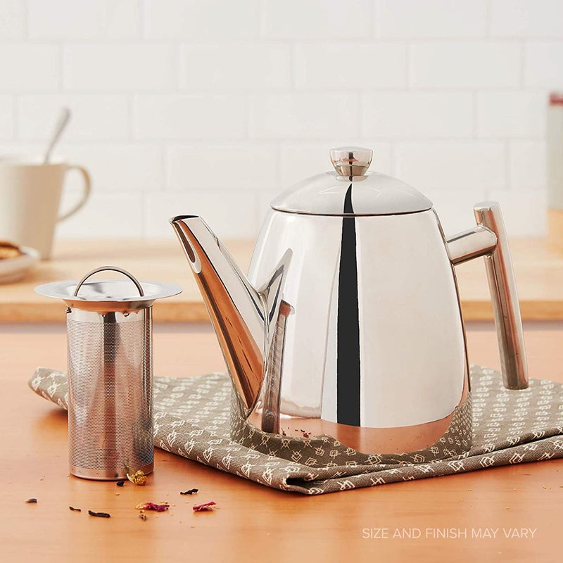 Frieling USA 18/8 Stainless Steel Teapot with Infuser, Tea Warmer with Teapot Infuser for Loose Tea, 22 Ounces - Image 2