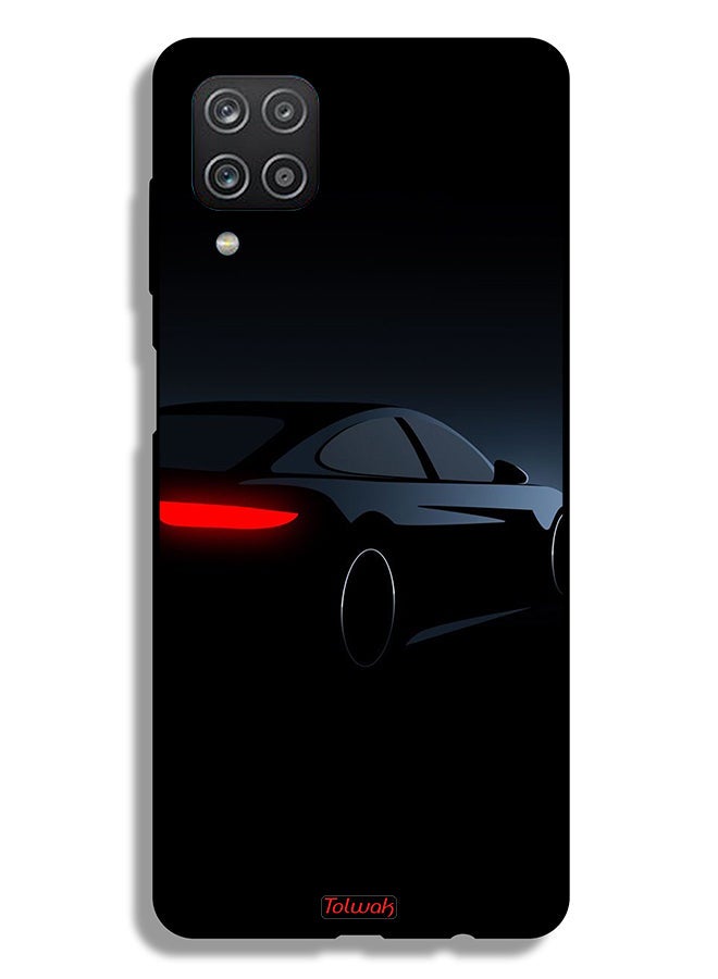 Tolwak Samsung Galaxy A12 Protective Case Cover Dark Car - Image 1