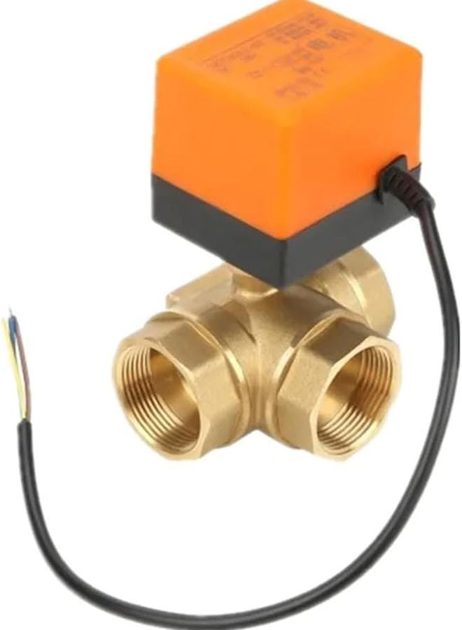 1 1 4 Inch 24VDC Three Way Motorized Brass Electric Ball Valve 12V 220V 2 Wire Control - Image 4