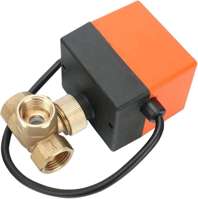 1 1 4 Inch 24VDC Three Way Motorized Brass Electric Ball Valve 12V 220V 2 Wire Control - Image 3