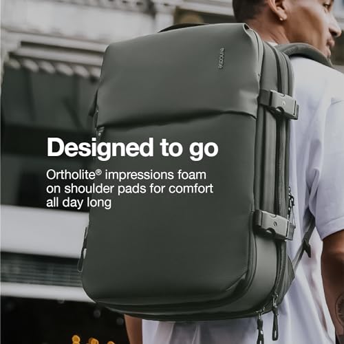 Incase A.R.C. Travel Backpack 38L – Expandable Carry On Luggage, Fits up to 17" Laptop – Butterfly Opening, Quick Access Pocket, Shoe Storage – Airplane Travel Essentials, Weekend Bag – Black - Image 5