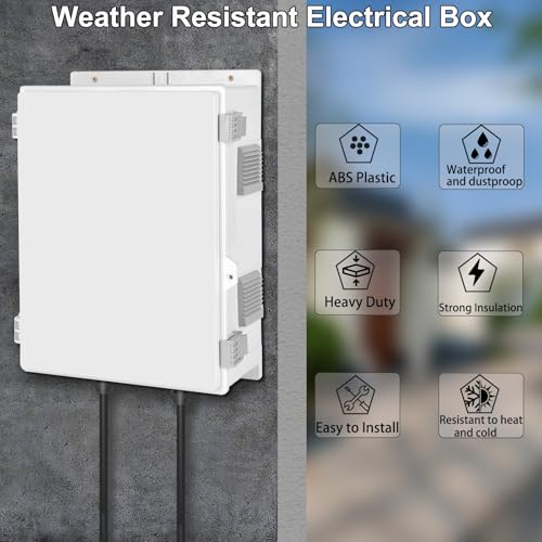YETLEBOX Outdoor Electrical Junction Box Ventilation and Heat Dissipation ABS Plastic Project Enclosure with Internal Mounting Panel 157x 11x 59 - Image 3