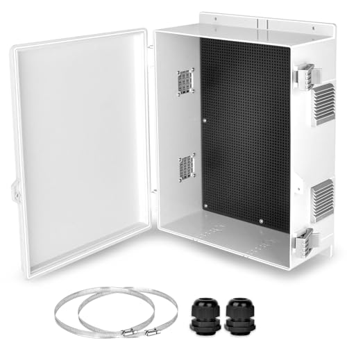 YETLEBOX Outdoor Electrical Junction Box Ventilation and Heat Dissipation ABS Plastic Project Enclosure with Internal Mounting Panel 157x 11x 59 - Image 1
