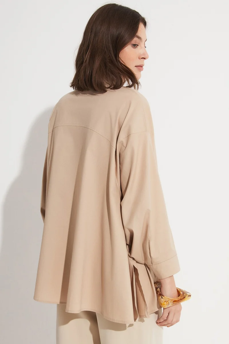 JUNE 100% Cotton Stitch Detail Shirt