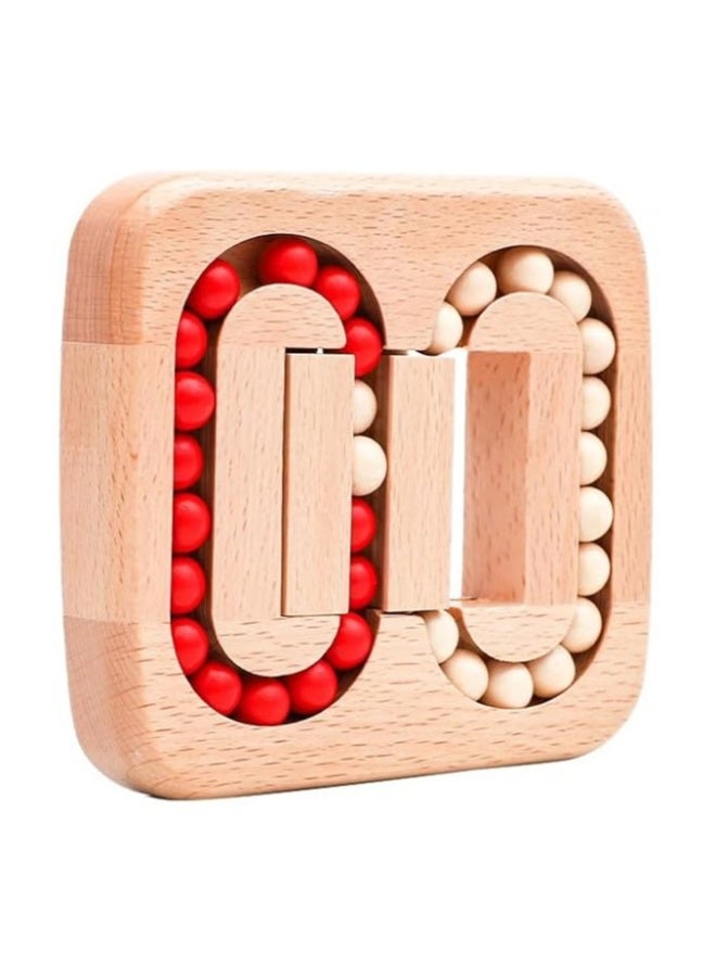 Maze Racers, Wooden Maze Game Puzzle for Kids, Planar Ball Wooden Toy Luban Lock Unlock Game Toy - Image 1