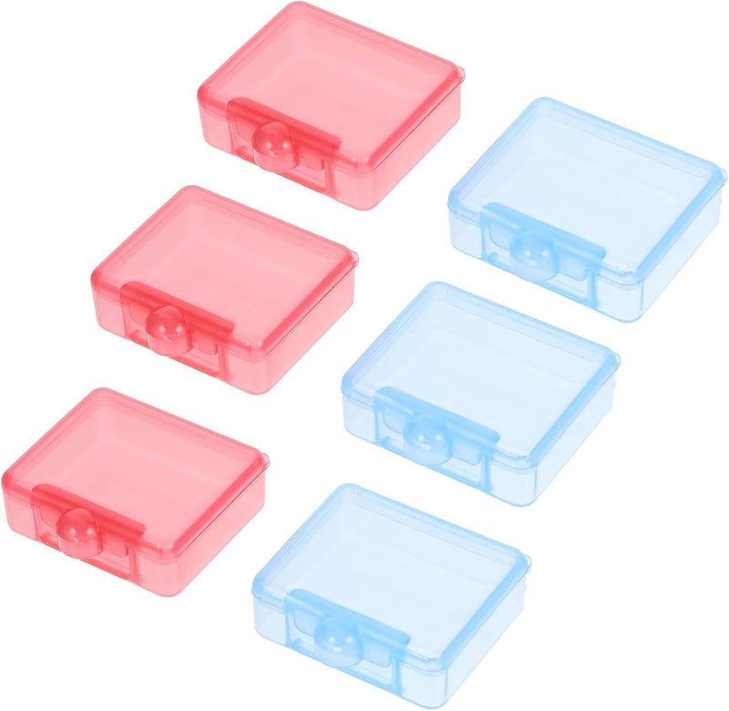 KICHOUSE 6pcs Portable Pill Organizers Small Plastic Medicine Cases with Sealed Compartments Travel Tablet Dispenser Home Organizer for Daily Medication Storage - Image 1