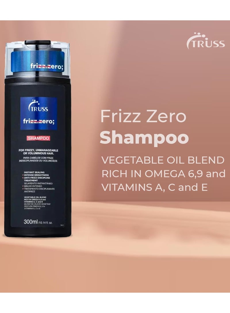 تروس شامبو تروس فريز زيرو | شامبو العناية بالشعر المضاد للتجعد للنساء والرجال | شامبو خالي من الملح للشعر الجاف والمجعد والمعالج كيميائياً | تركيبة مرطبة ومنعمة (300 مل/10.14 أونصة سائلة) - Image 5