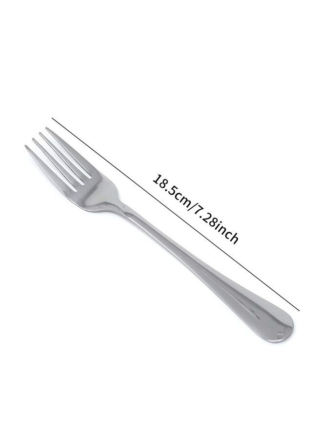 HONBAY 4Piece 18.5Cm/7.28Inch Stainless Steel Dinner Forks Salad Forks Dessert Forks For Home Restaurant Office School And More - Image 3