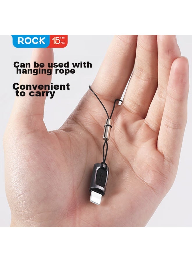 Rock Adapter, Type-c To Lightning Converter, Android And Apple Charging Cable, Data Cable, All-metal, Supports Iphone 14 Pro Max/13/12/8 Plus/7/6s - Image 4