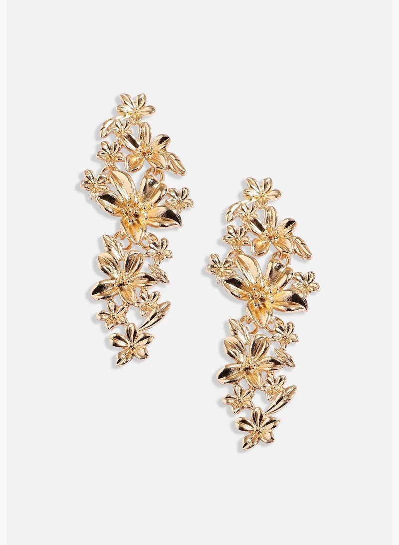 SOHI Gold Plated Designer Party Wear Drop Earring For Women