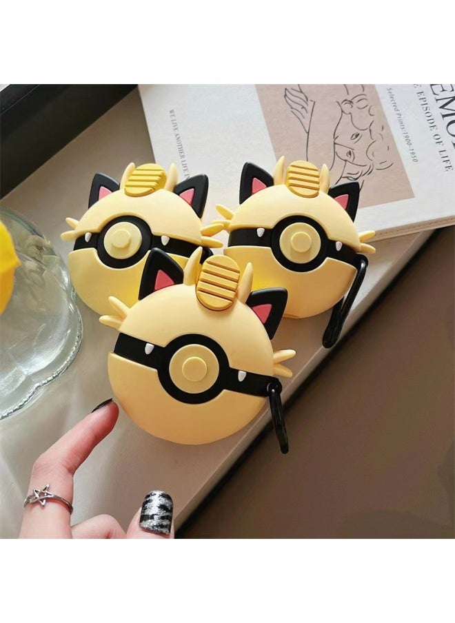 Generic - Meow Meow Ball Airpods Pro For Apple 1/2/3 Generation Bluetooth Wireless Headphone Case Cartoon Silicone Protective Case-Color:Meow Ball Hook-Applicable Model:airpods 1/2 Generation - Image 1