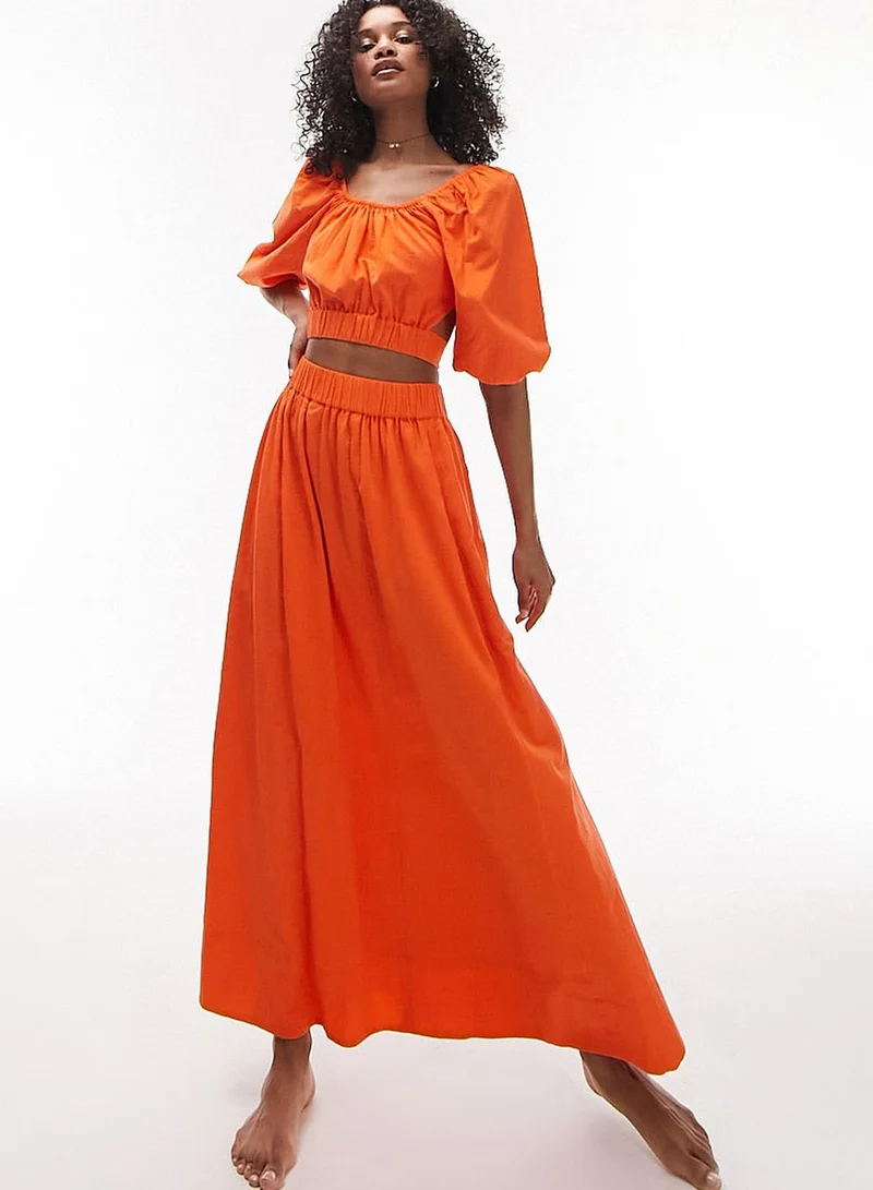 TOPSHOP High Waist Maxi Skirt