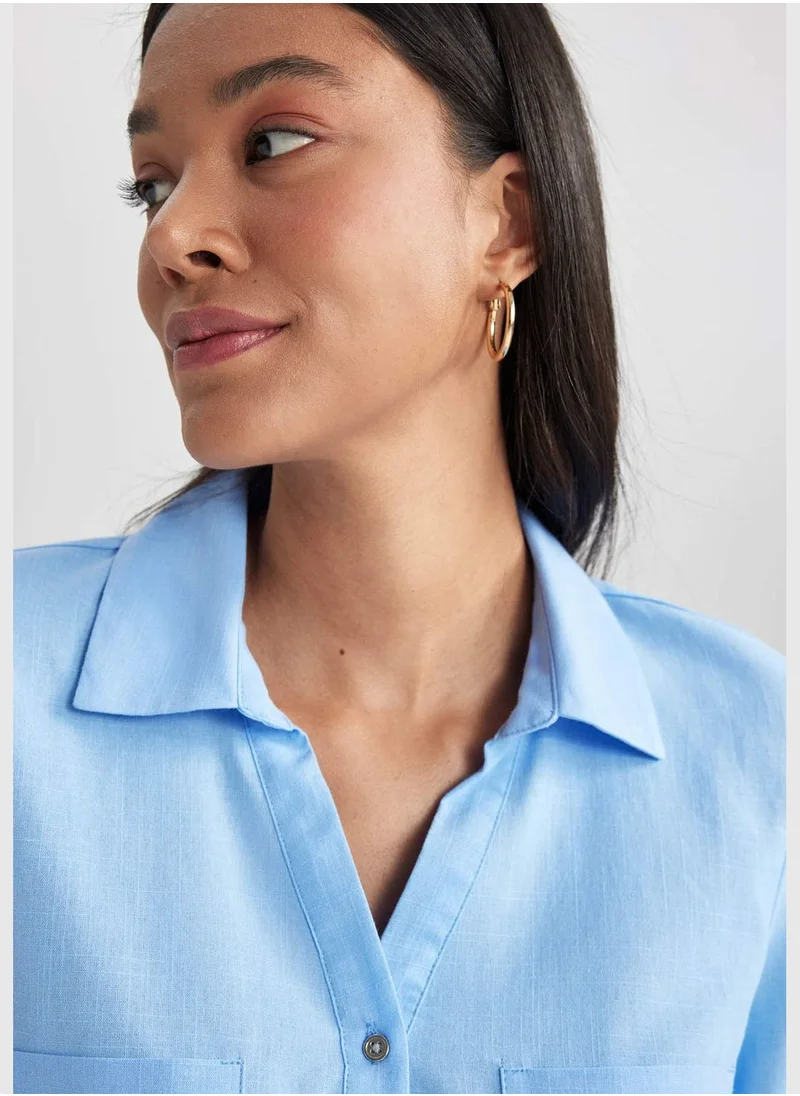 DeFacto Woman Woven Long Sleeve Shirt