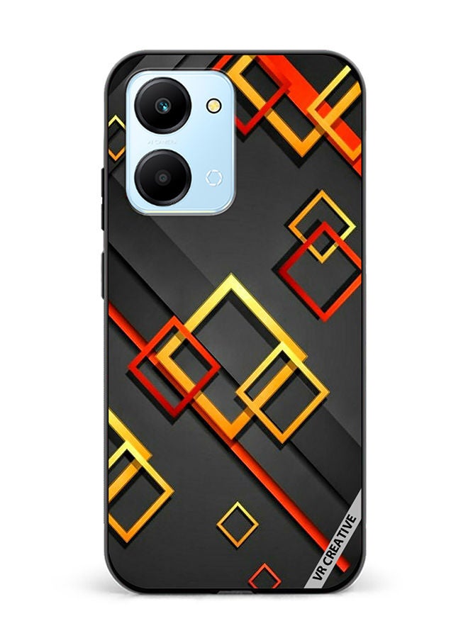 VR CREATIVE Protective Case Cover For Honor Play7T Abstract Design Multicolour - Image 1