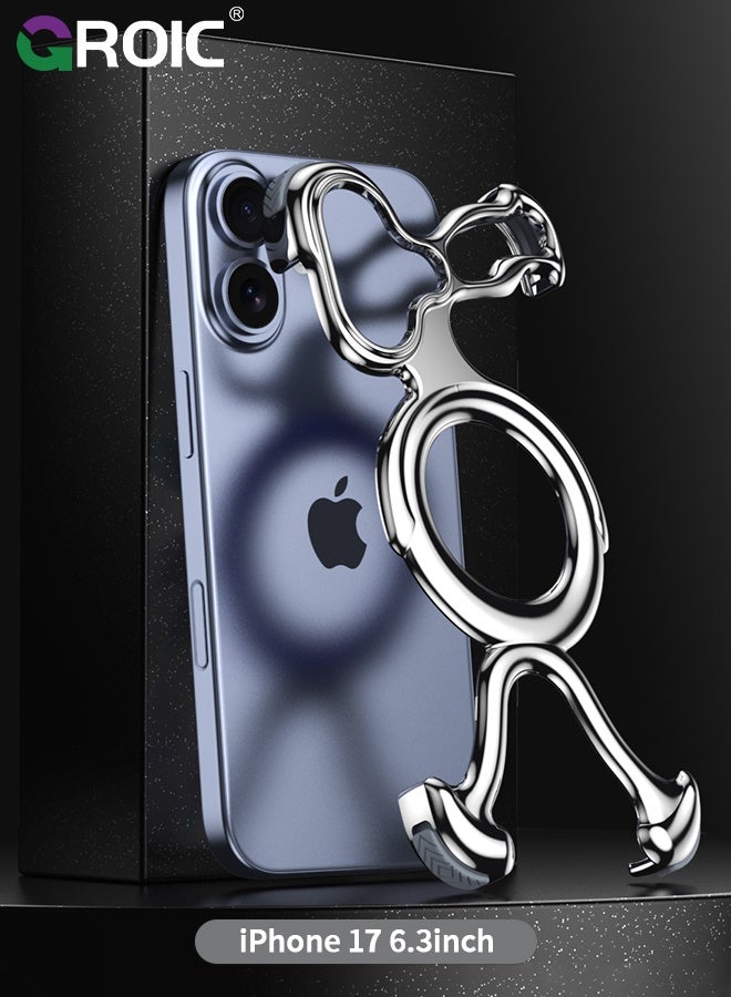 GROIC Frameless iPhone 17 Phone Case,Compatible with iPhone 17 Phone Cover,Slim Shockproof Thin Bumper Cases for iPhone 17 Cover,Magnetic iPhone 17 Phone Shell 6.3 inch - Image 1