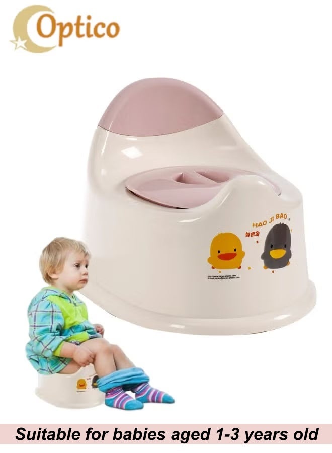 Baby Potty Seat, Potty Trainer Kids Potty Chair with Lid & High Back Support Kids' Travel Potty Toilet Child Potty Training Chair with Splash Guard Portable Training Toilet for Boys & Girls Indoor & Outdoor for 1-3 Years Old Babies - Image 1