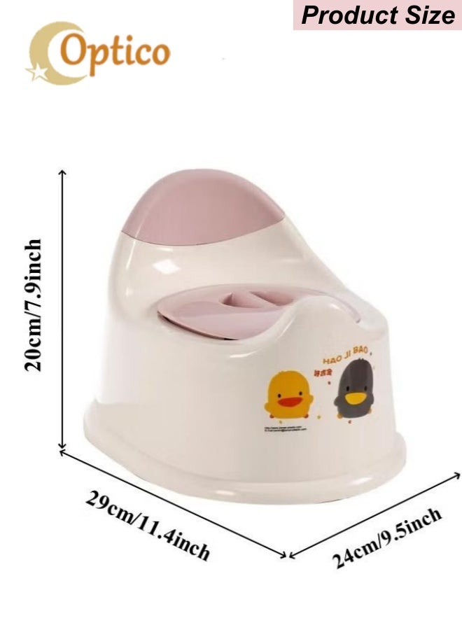 Baby Potty Seat, Potty Trainer Kids Potty Chair with Lid & High Back Support Kids' Travel Potty Toilet Child Potty Training Chair with Splash Guard Portable Training Toilet for Boys & Girls Indoor & Outdoor for 1-3 Years Old Babies - Image 2