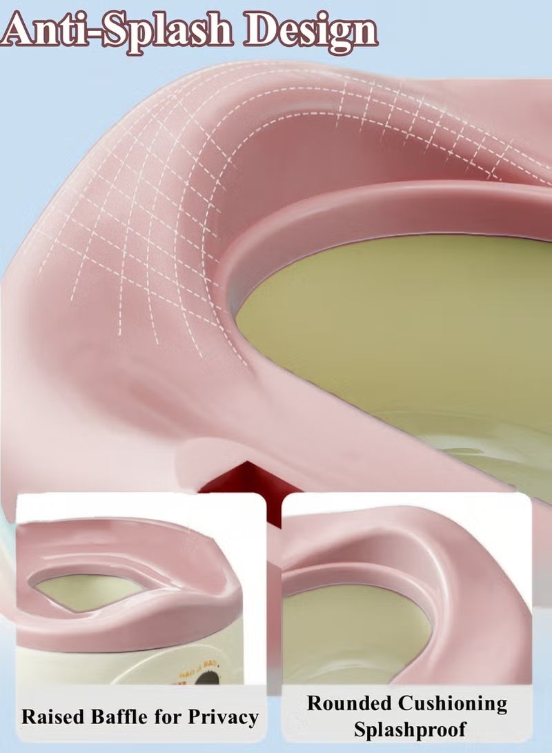 Baby Potty Seat, Potty Trainer Kids Potty Chair with Lid & High Back Support Kids' Travel Potty Toilet Child Potty Training Chair with Splash Guard Portable Training Toilet for Boys & Girls Indoor & Outdoor for 1-3 Years Old Babies - Image 5