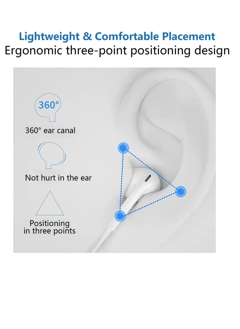 ELTRAZONE - Lightning Headphone Wired for iPhone 13 [Apple MFi Certified] Built-in Microphone & Volume Control, in-Ear Stereo Headset Compatible with iPhone 13 Mini/SE/12 Pro/12Pro Max/11/X/8 7-All iOS System - Image 1