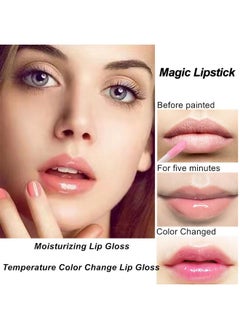 Mysense 6Pcs Lip Gloss Set For Teens, Color Changing Lip Oil, Flavored Lip Gloss Pack, Moisturizing Glossy Lipgloss Set For Girls And Women  - Image 2