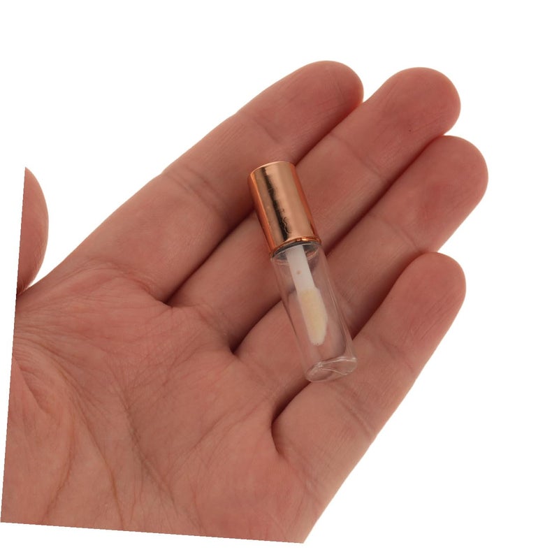 Generic 20pcs Empty Lip Gloss Tubes - 1.2ml Lip Gloss Tubes Refillable Bottles for DIY Liquid Lipstick Plastic Containers for Makeup Packaging Rose Gold - Image 4