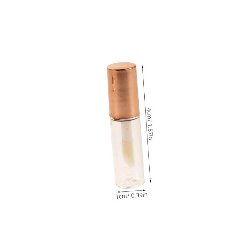 Generic 20pcs Empty Lip Gloss Tubes - 1.2ml Lip Gloss Tubes Refillable Bottles for DIY Liquid Lipstick Plastic Containers for Makeup Packaging Rose Gold - Image 2